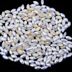 4X8 MM Natural Fresh Pearl Marquise Cab Lot Loose Gemstone, Pearl Marquise Cabochon Handmade Gemstone For Jewelry Making Pearl Stone P-811