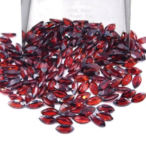 4X8 MM Natural Garnet Marquise Cut Lot Loose Gemstone, Faceted Garnet Handmade Cut Stone For All Jewelry Making Size P-258