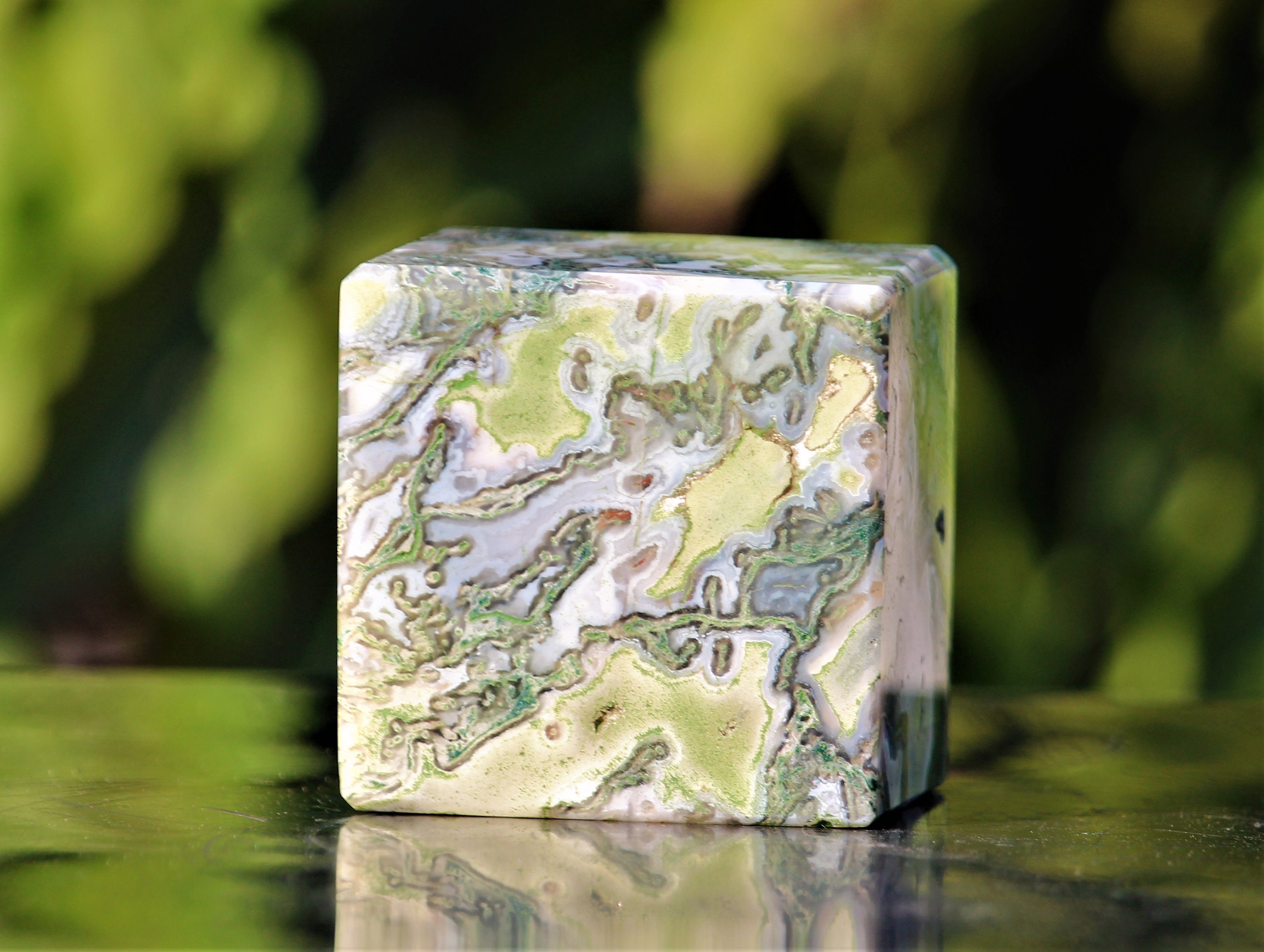 Truly Beautiful Large 50MM Green Moss Agate Green Tree Agate | Etsy