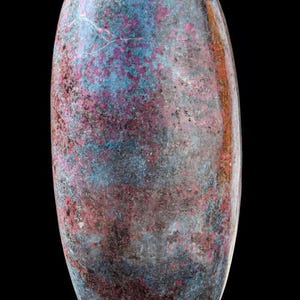 Lingam de cristal de apatita rubí grande: Piedra curativa de Reiki (355 mm) imagen 4