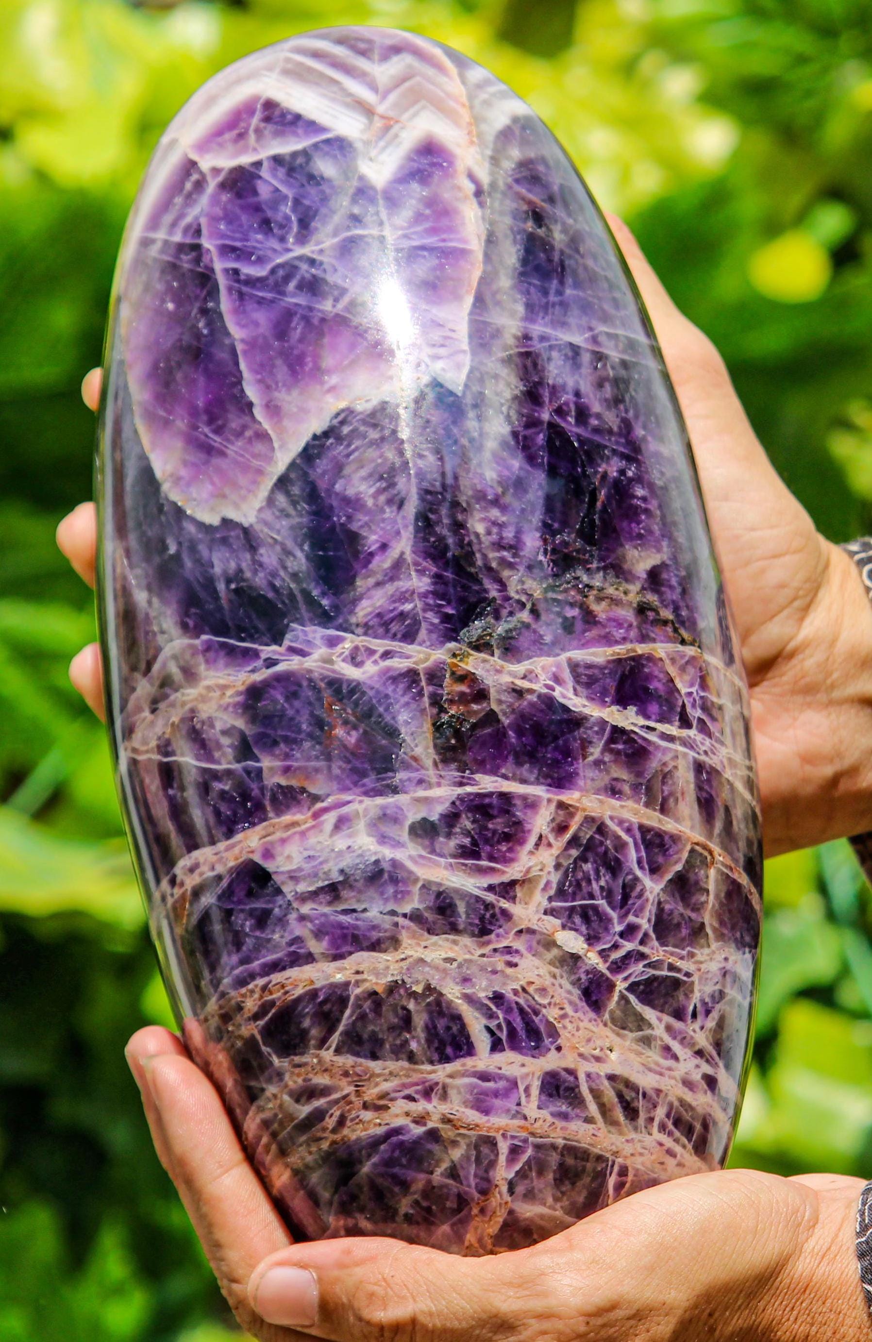 Large Chevron Amethyst Linghams Large Chevron Amethyst Linghams