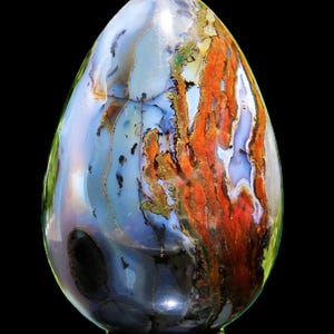 Large Red Ocean Jasper Stone Egg: Reiki Healing Crystal (165MM) image 9