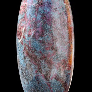 Lingam de cristal de apatita rubí grande: Piedra curativa de Reiki (355 mm) imagen 2