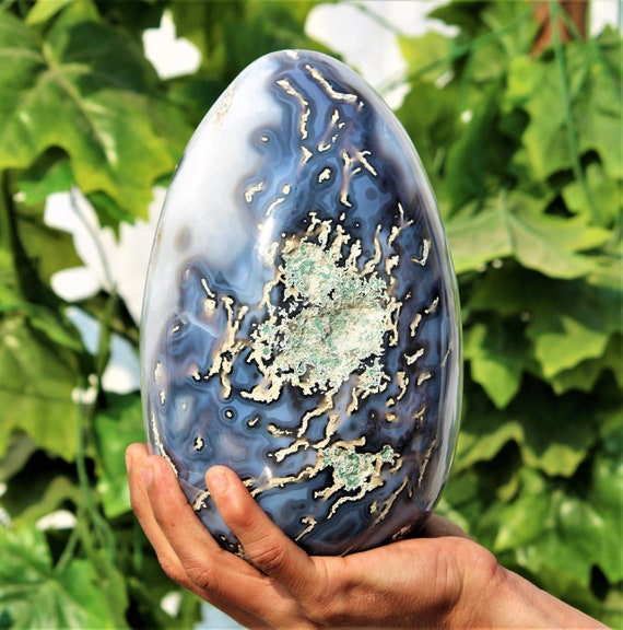 Blue lace agate egg online