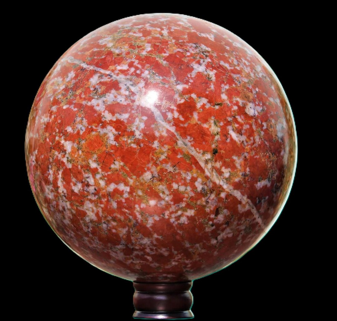 Poppy Sphere 250MM Red Hornitos Poppy Jasper Sphere: Reiki Healing Crystal Gift - Etsy