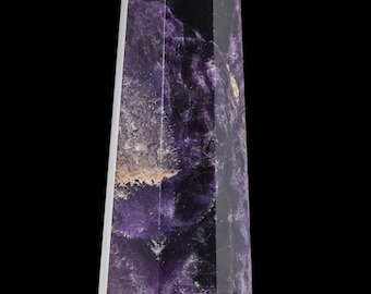 155MM Blue Fluorite Tower Obelisk Natural Crystal Point
