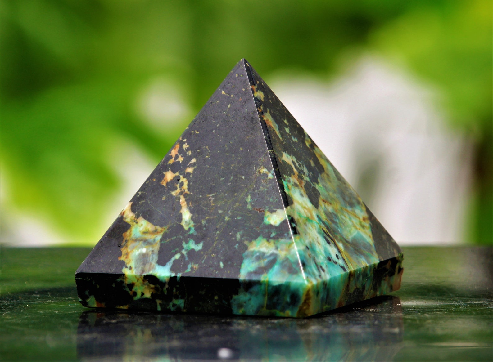 A Beautiful Large 60MM Green Chrysocolla Stone Spirit Healing Etsy