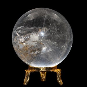 Esfera de Quartzo Cristal Reiki: Pedra para Meditação Espiritual (60 mm) imagem 5