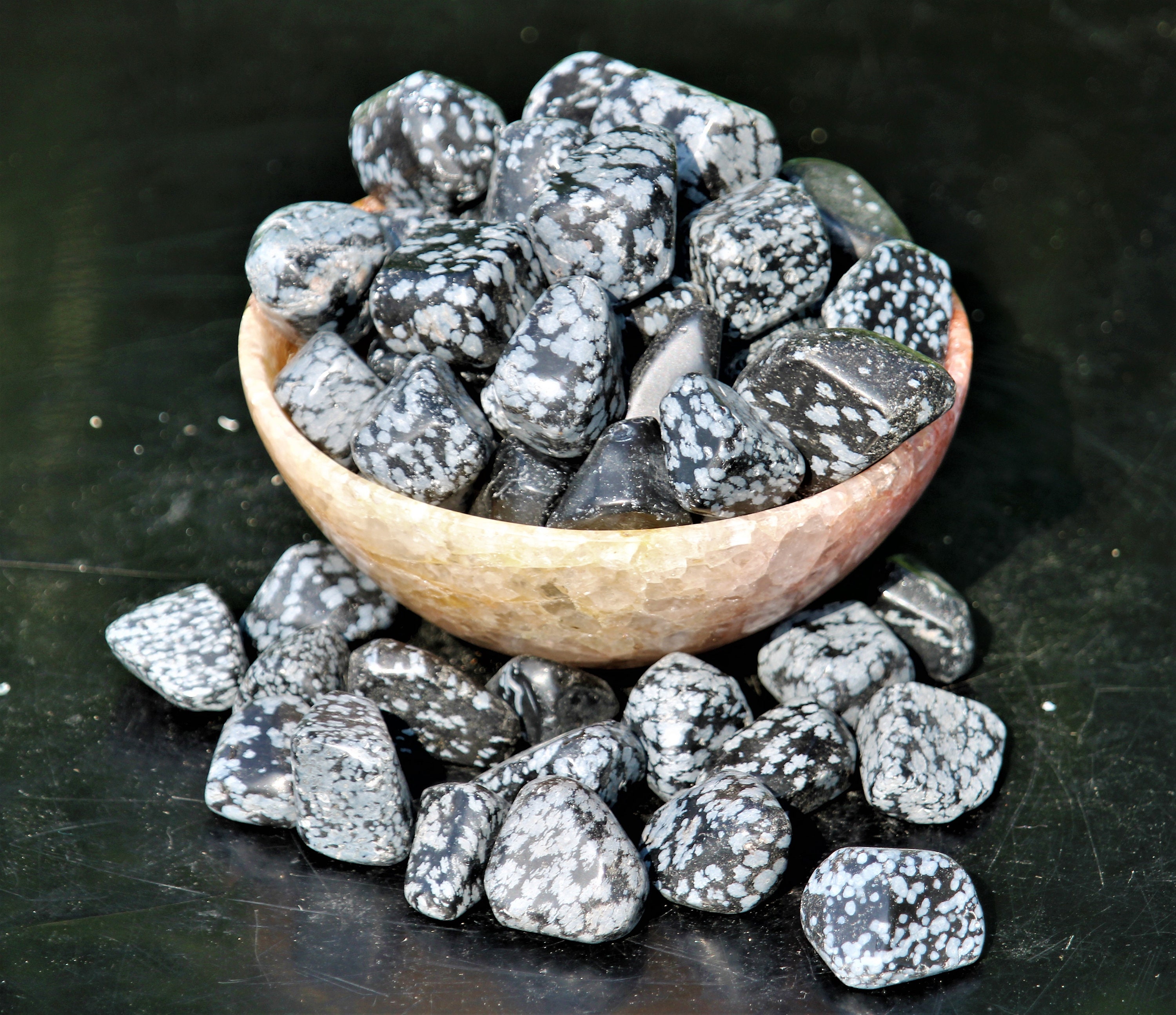 Rare Natural Black Snowflake Jasper Snowflake Obsidian Stone Etsy UK