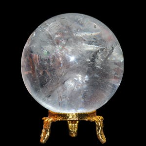 Esfera de Quartzo Cristal Reiki: Pedra para Meditação Espiritual (60 mm) imagem 1