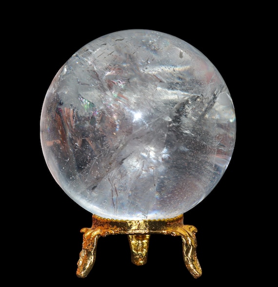 Crystal Quartz Reiki Sphere: Spiritual Meditation Stone (60MM)