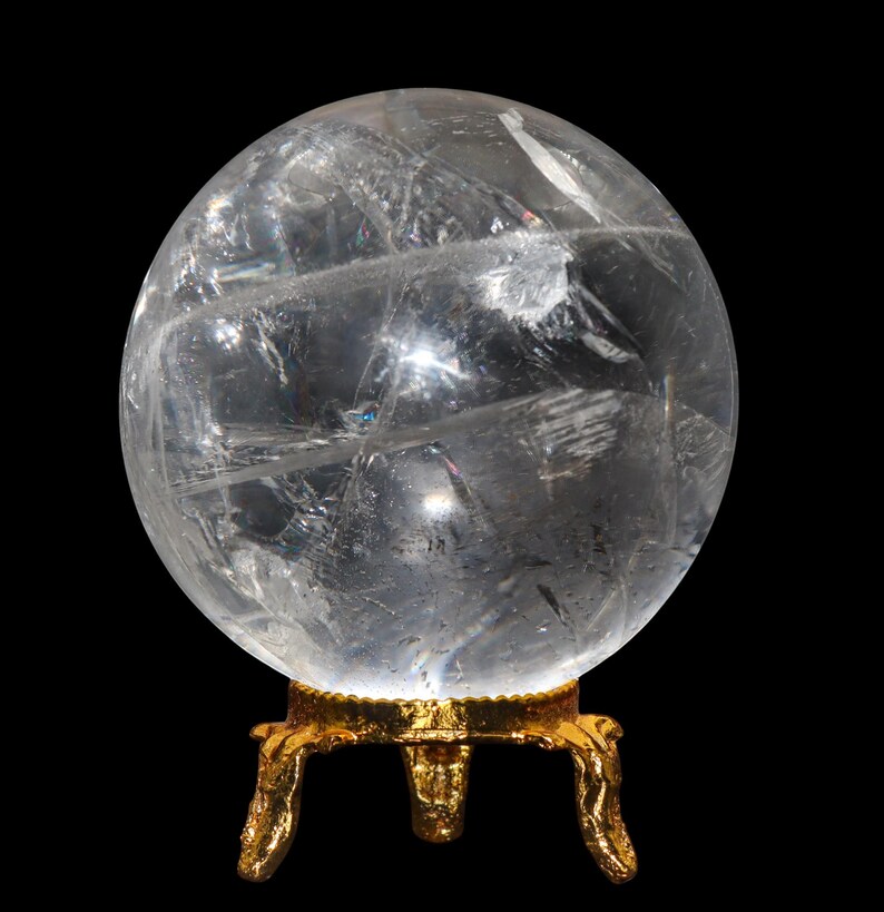 Esfera de Quartzo Cristal Reiki: Pedra para Meditação Espiritual (60 mm) imagem 6