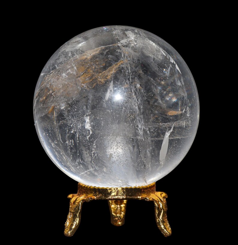 Esfera de Quartzo Cristal Reiki: Pedra para Meditação Espiritual (60 mm) imagem 10