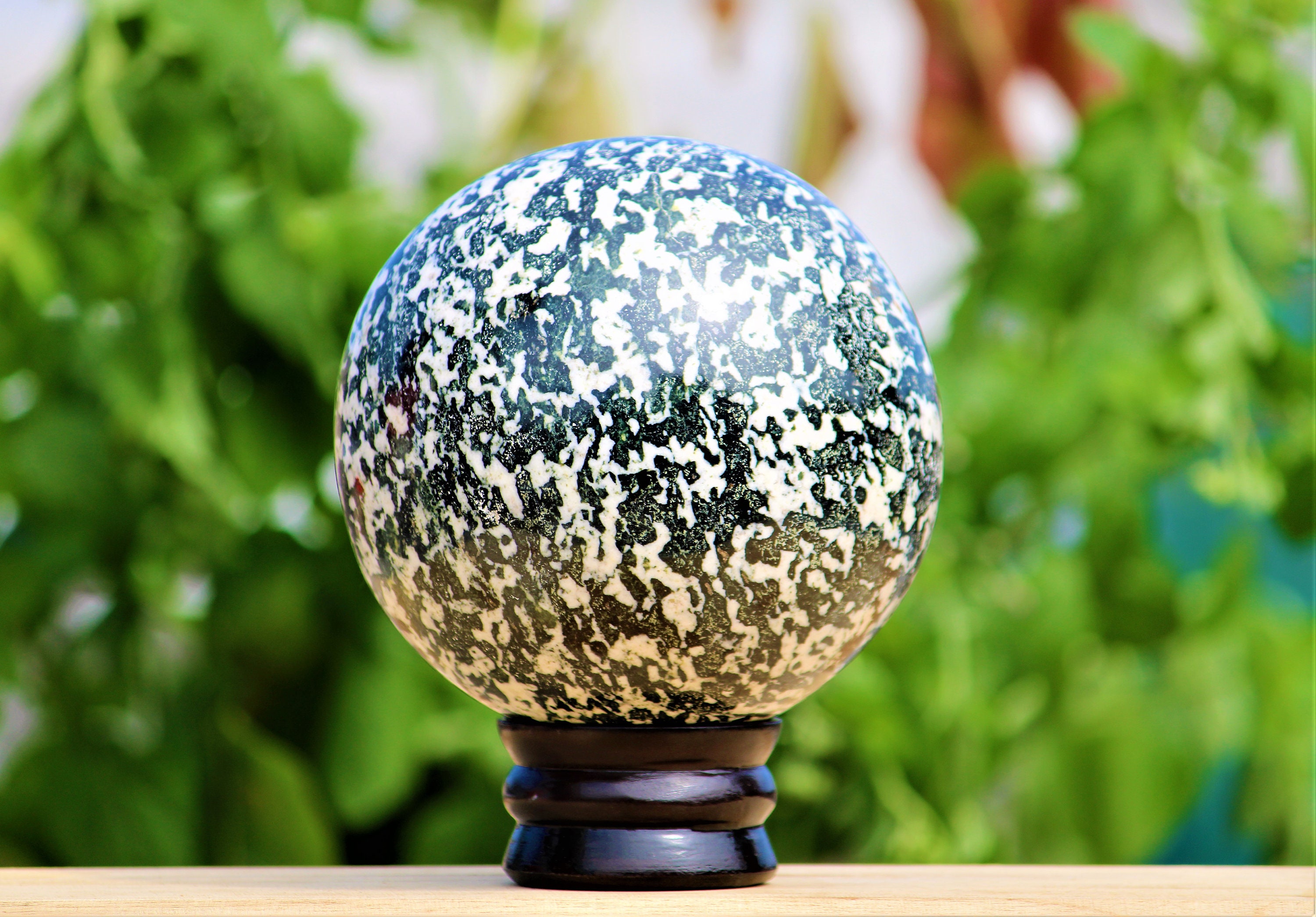 Beautiful Huge 120MM Natural Black Zebra Stone Crystal Quartz Etsy