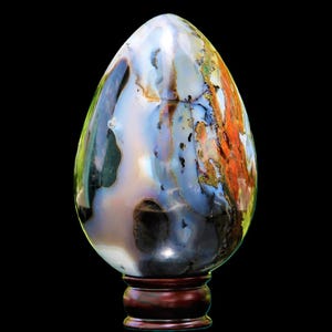 Large Red Ocean Jasper Stone Egg: Reiki Healing Crystal (165MM) image 6