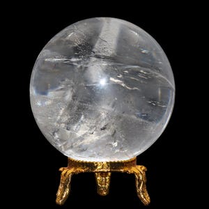 Esfera de Quartzo Cristal Reiki: Pedra para Meditação Espiritual (60 mm) imagem 4