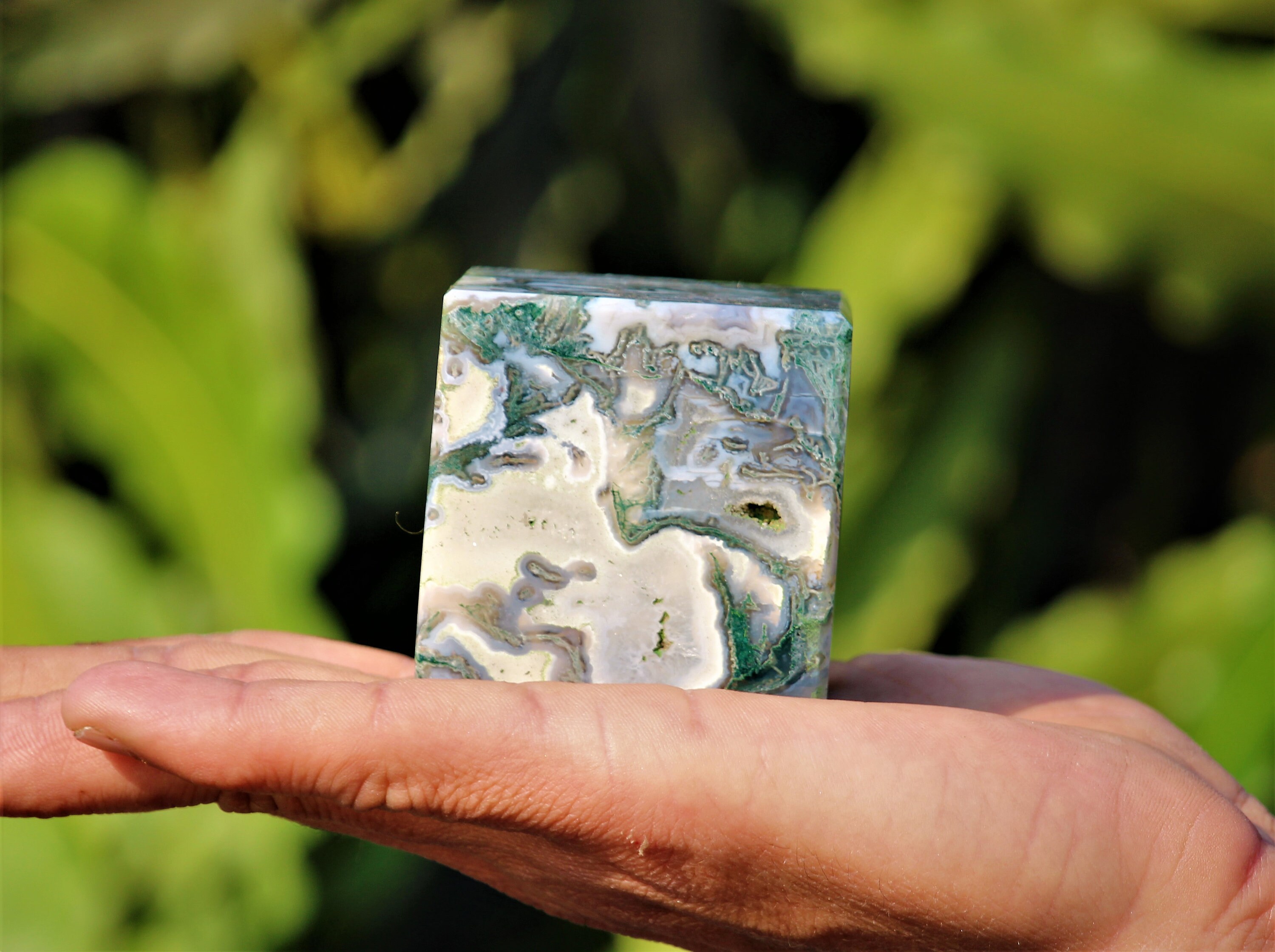 Truly Beautiful Large 50MM Green Moss Agate Green Tree Agate | Etsy