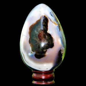 Large Red Ocean Jasper Stone Egg: Reiki Healing Crystal (165MM) image 2