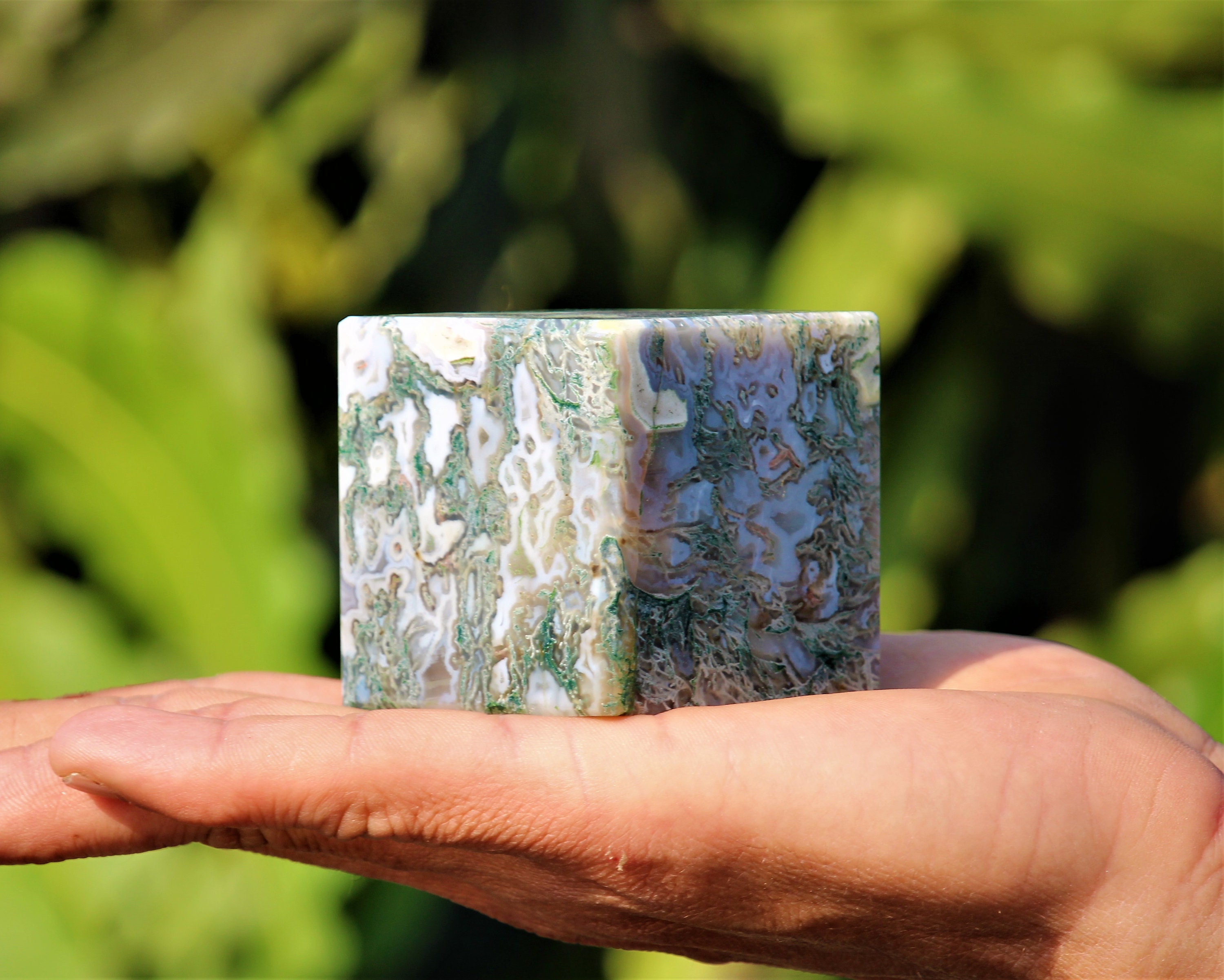 Truly Beautiful Large 50MM Green Moss Agate Green Tree Agate | Etsy