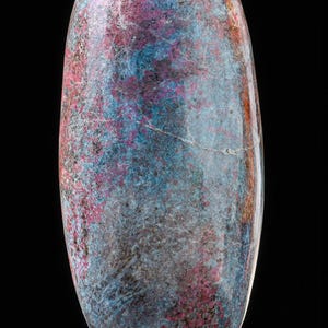 Lingam de cristal de apatita rubí grande: Piedra curativa de Reiki (355 mm) imagen 7