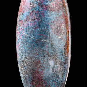 Lingam de cristal de apatita rubí grande: Piedra curativa de Reiki (355 mm) imagen 8