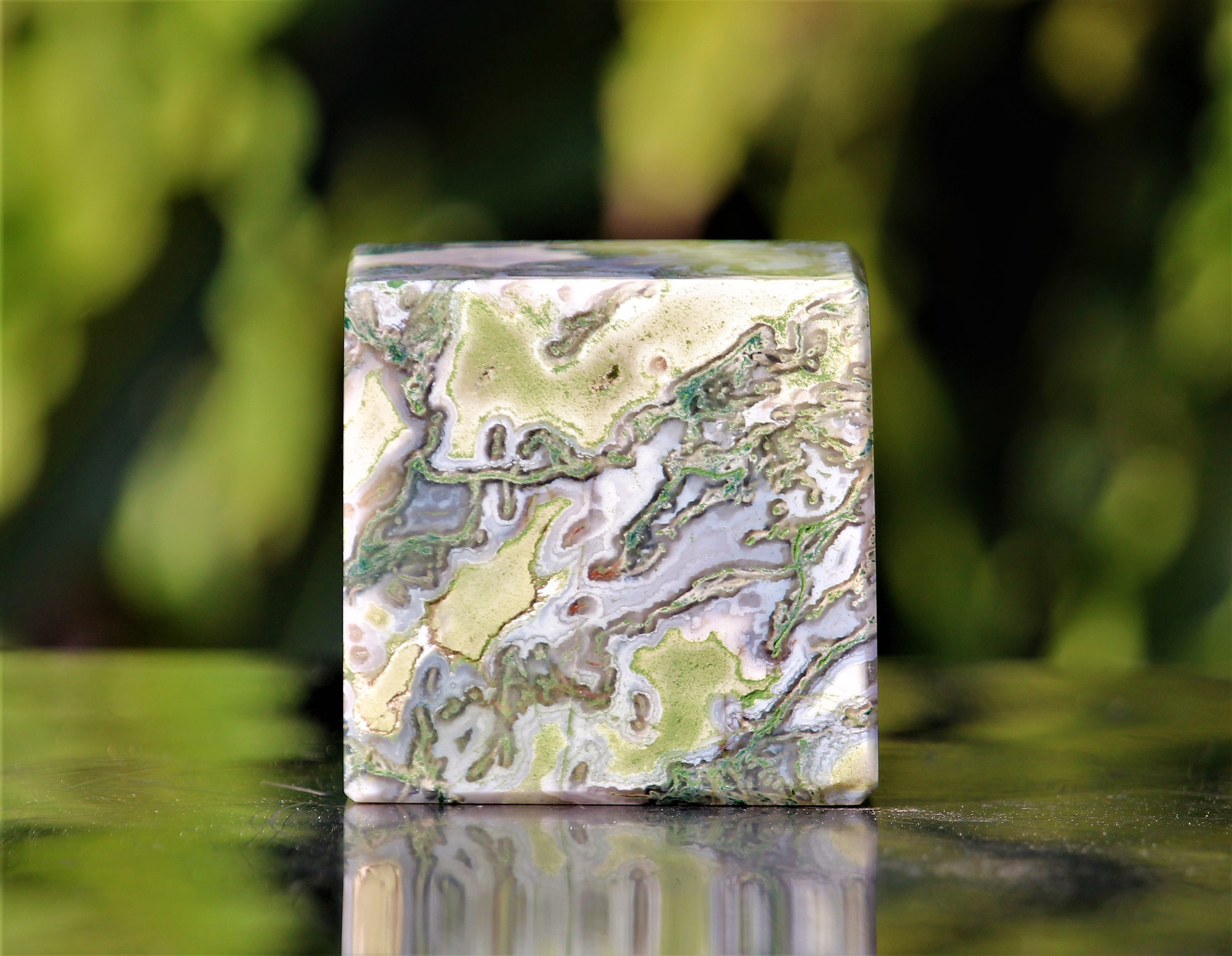 Truly Beautiful Large 50MM Green Moss Agate Green Tree Agate | Etsy