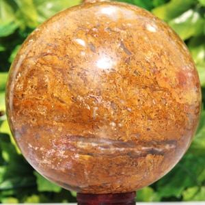 Sylvite Halite Stone Sphere - 210MM Natural Healing Crystal, Aura Chakra Grid Balancing Meditation Aid Ball, Spiritual Energy Gift Stone