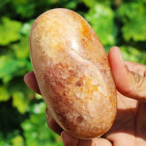 Gorgeous A 95MM Natural Golden Quartz Golden Healer Quartz Healing Metaphysical Power Aura Spirit Stone Lingam image 1