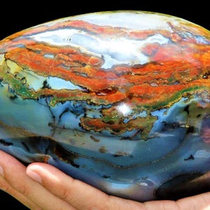 Large Red Ocean Jasper Stone Egg: Reiki Healing Crystal (165MM) image 4
