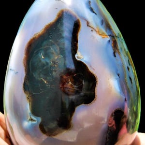 Large Red Ocean Jasper Stone Egg: Reiki Healing Crystal (165MM) image 5