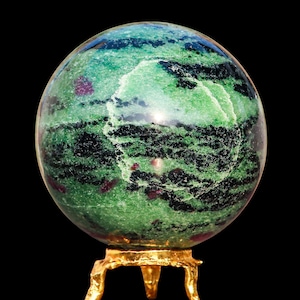 80 MM Rubin Zoisit Kugel: Heilende Kristall Edelstein Kugel