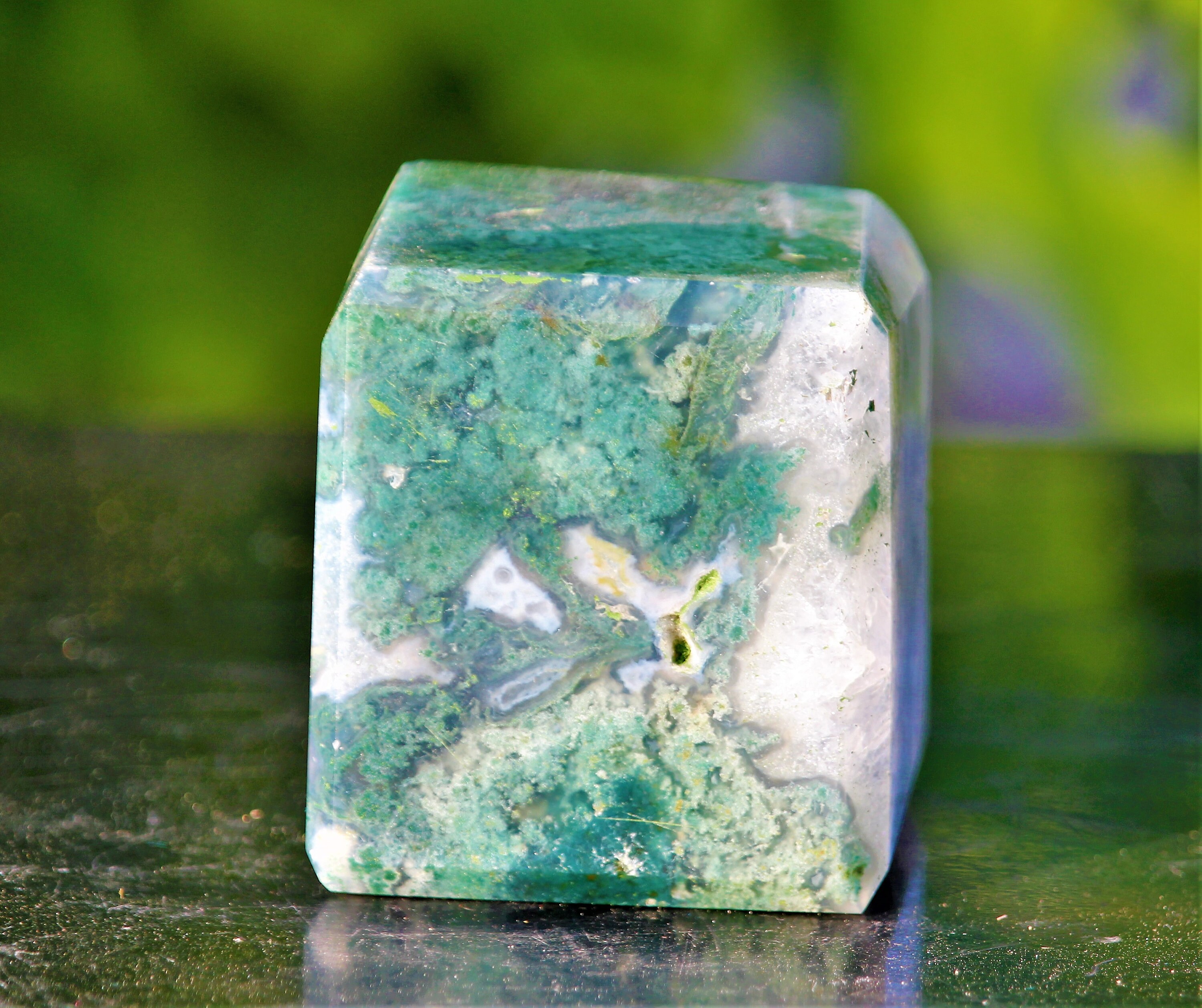 Truly Beautiful Large 45MM Green Moss Agate Stone Tree Agate | Etsy