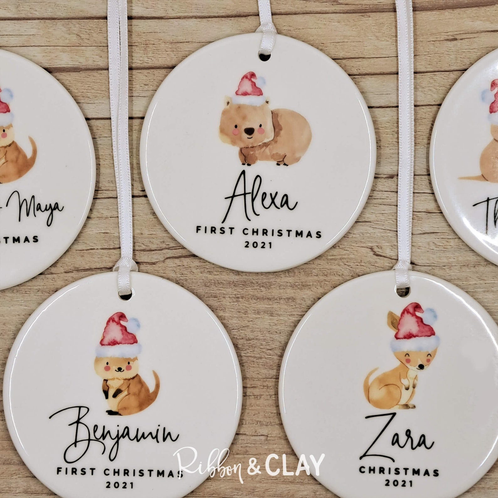 Quokka Christmas Ornament Personalised Ornament Australian Etsy Australia