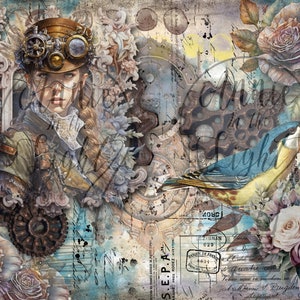 HUGE Grungy Steampunk Junk Journal Kit