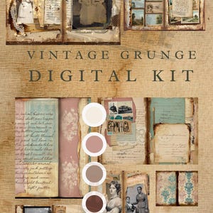 Vintage Grunge Junk Journal Kit