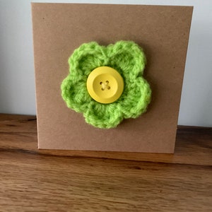 Tarjeta de felicitación hecha a mano en blanco