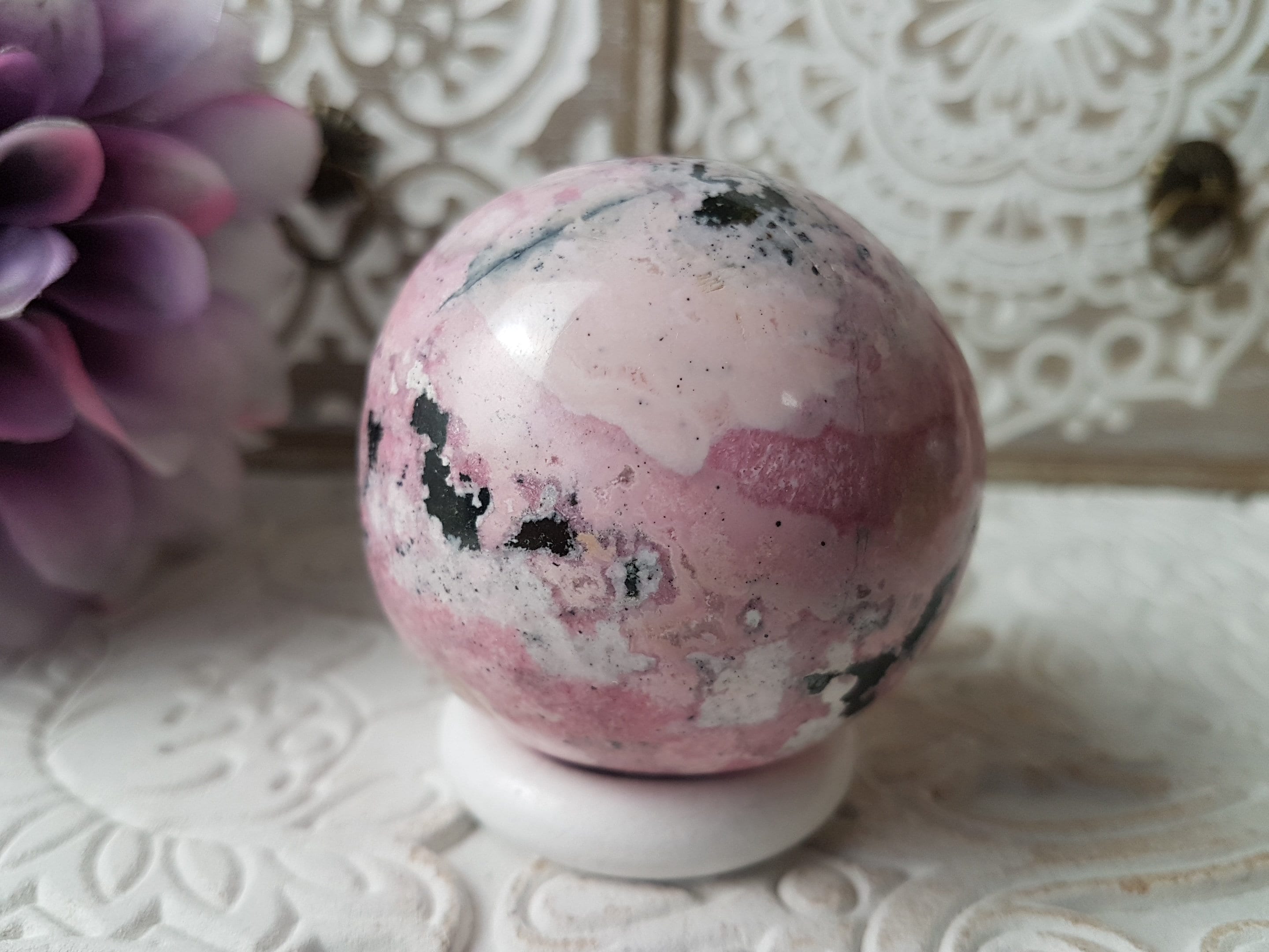Rhodonite Du Pérou - Sphère #5 305G