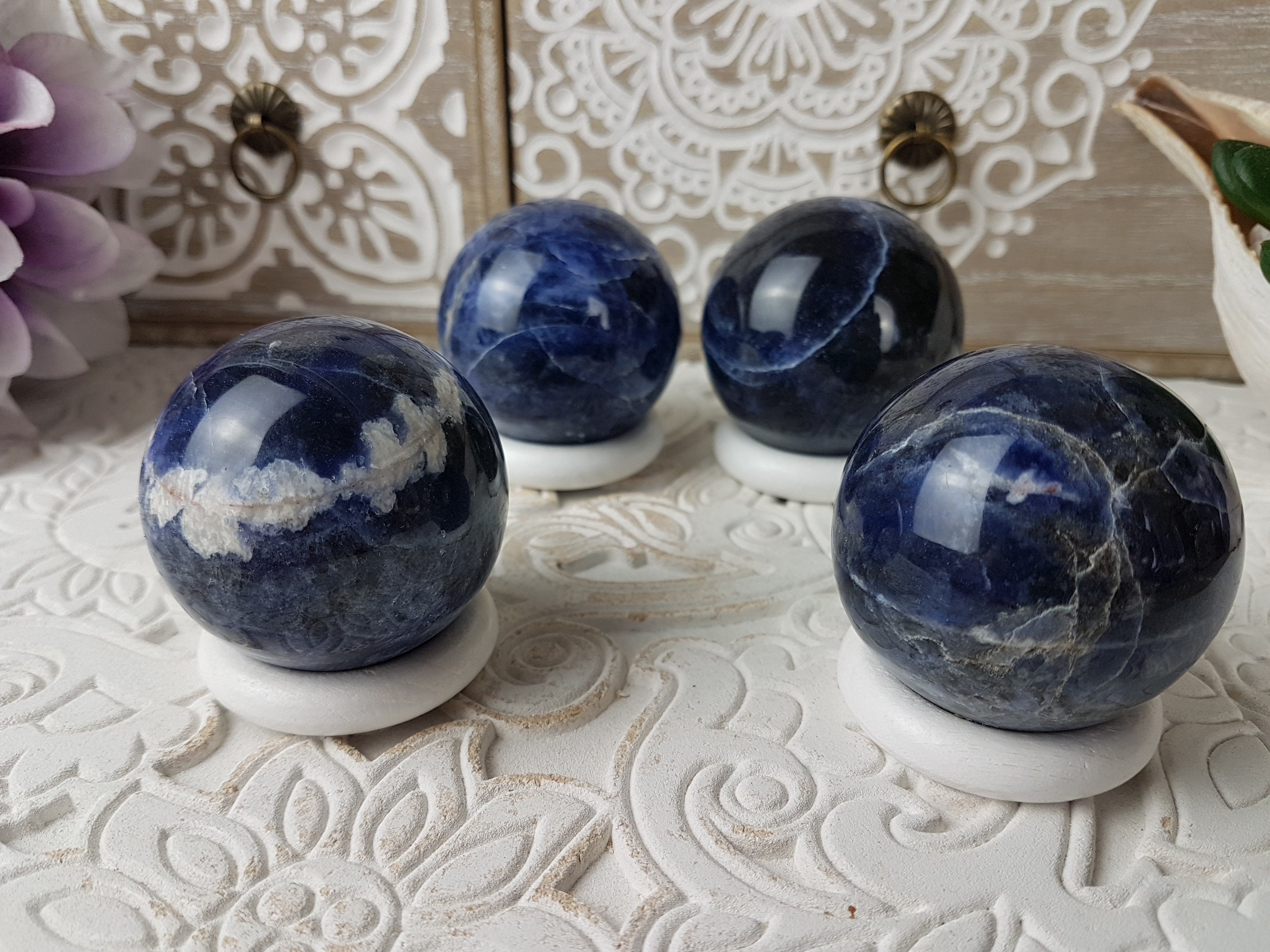 Sodalite - Sphères 4, 5cm