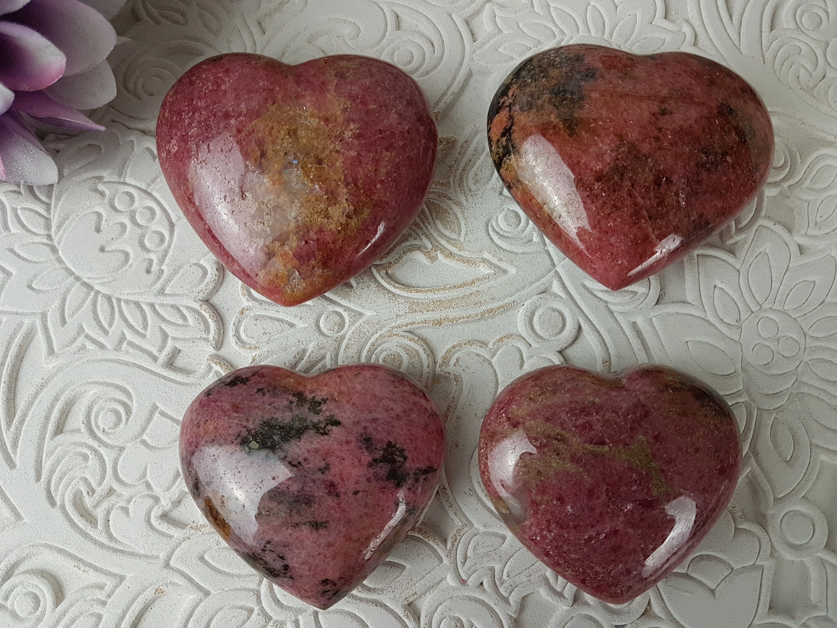 Rhodonite - Coeurs