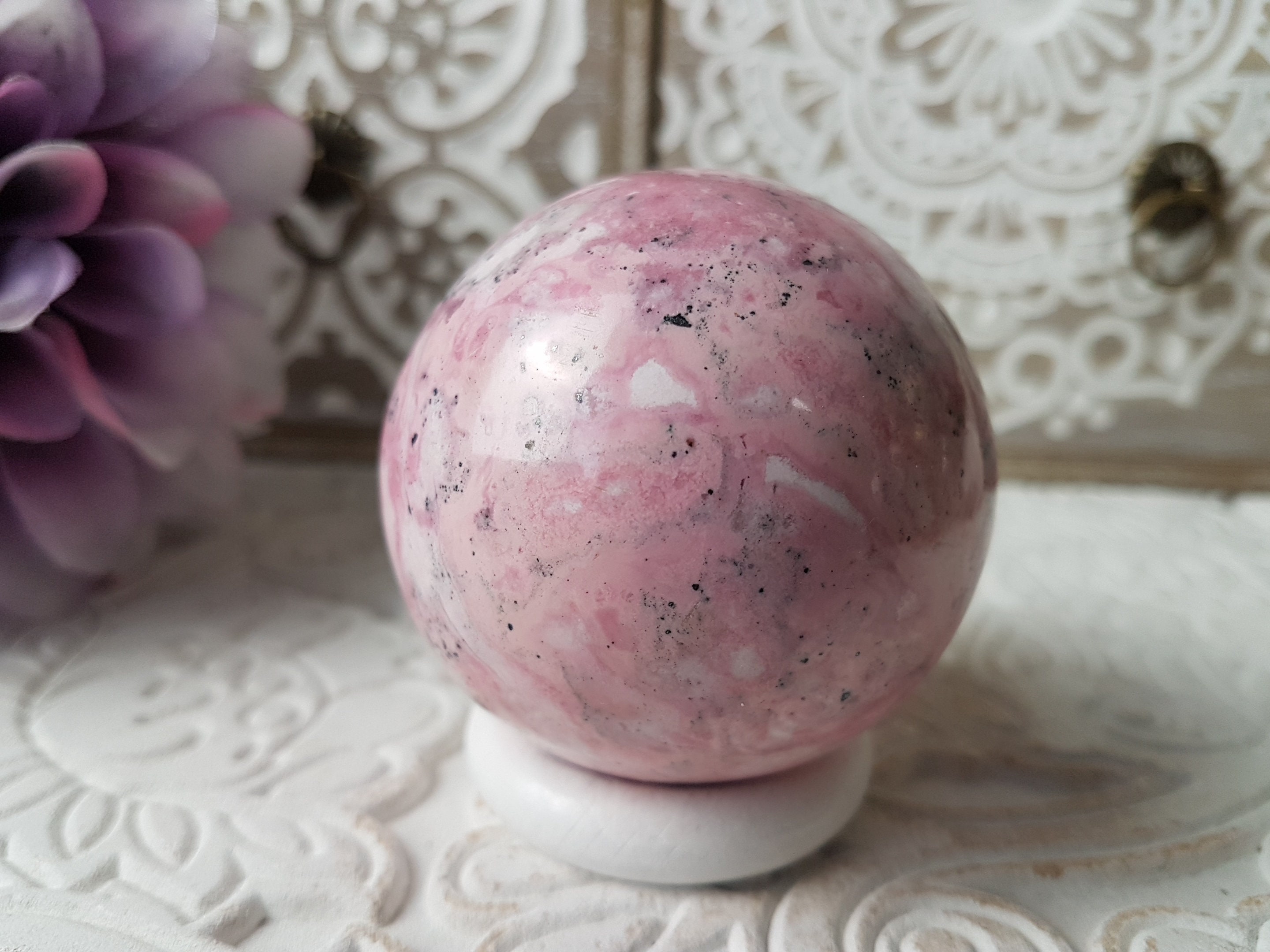 Rhodonite Du Pérou - Sphère #3 293G