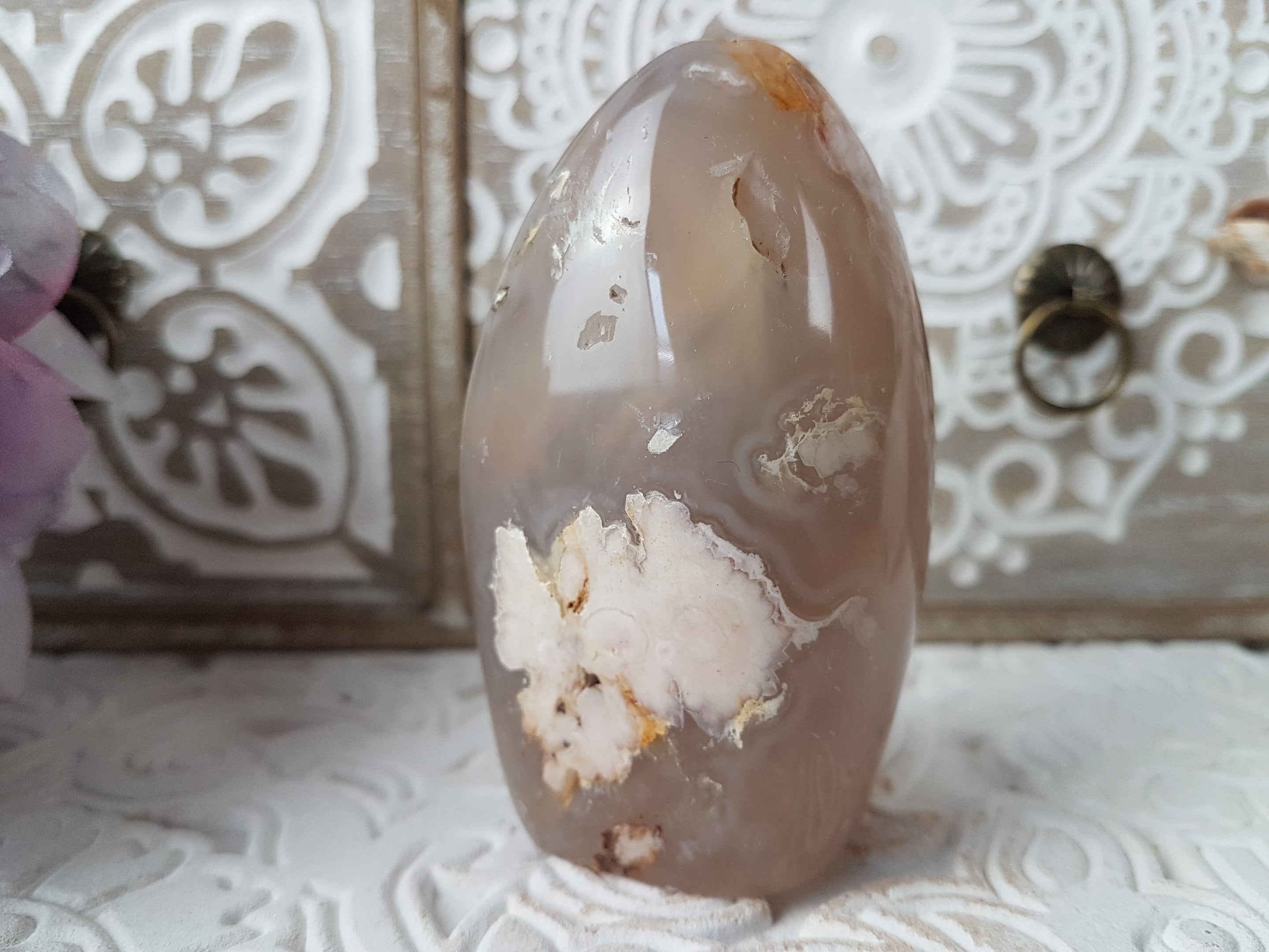 Agate Fleur Fl#15 - Forme Libre 178G