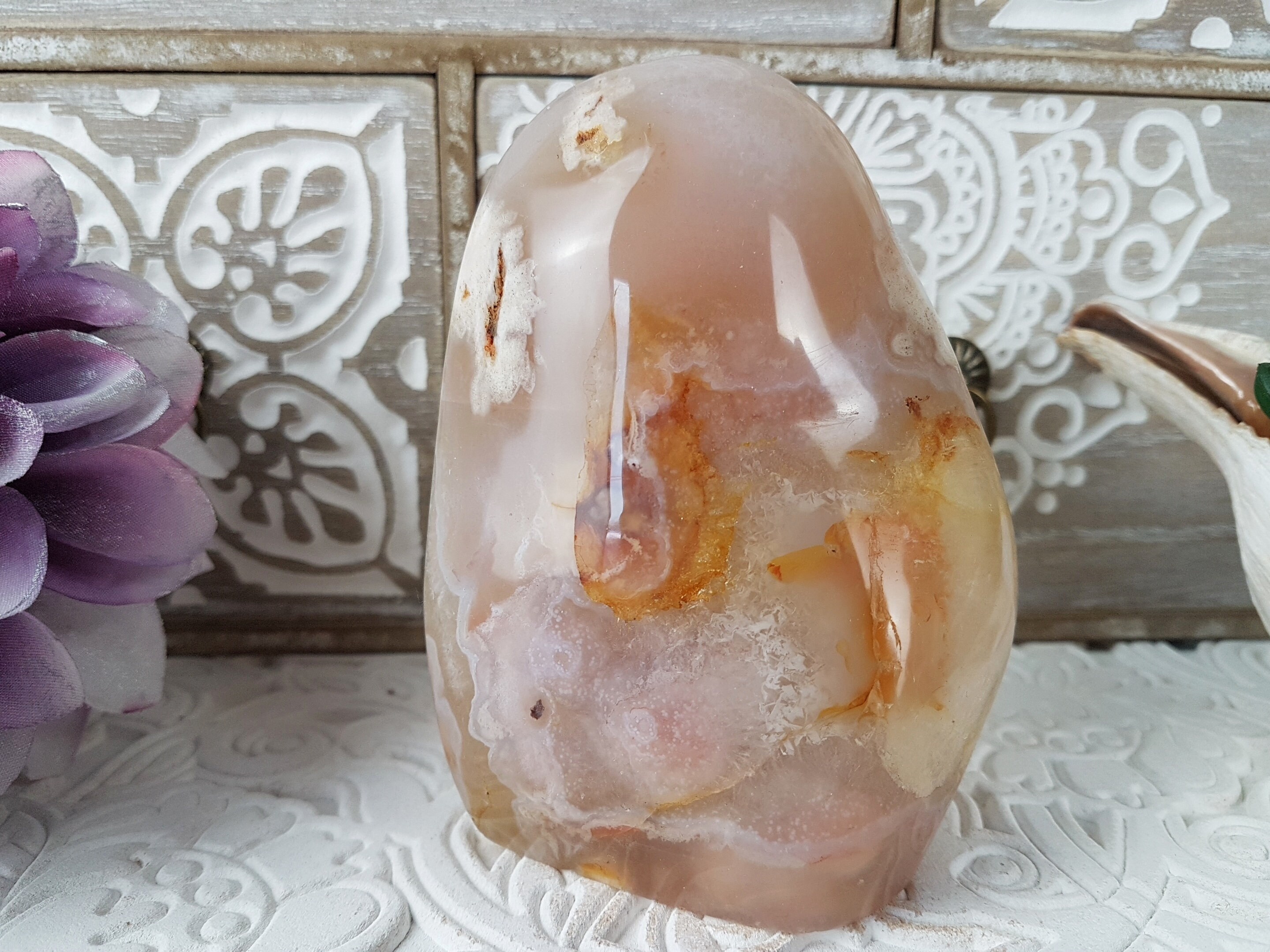 Agate Fleur Fl#13 - Forme Libre 490G