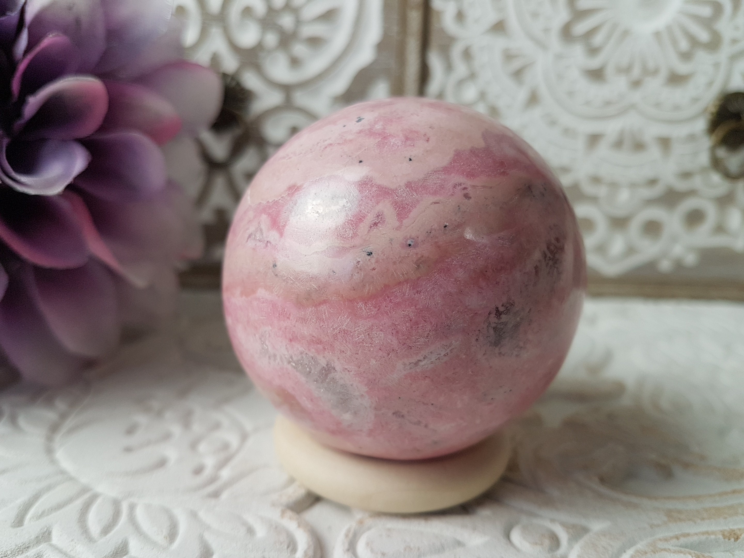 Rhodonite Du Pérou - Sphère #4 290G
