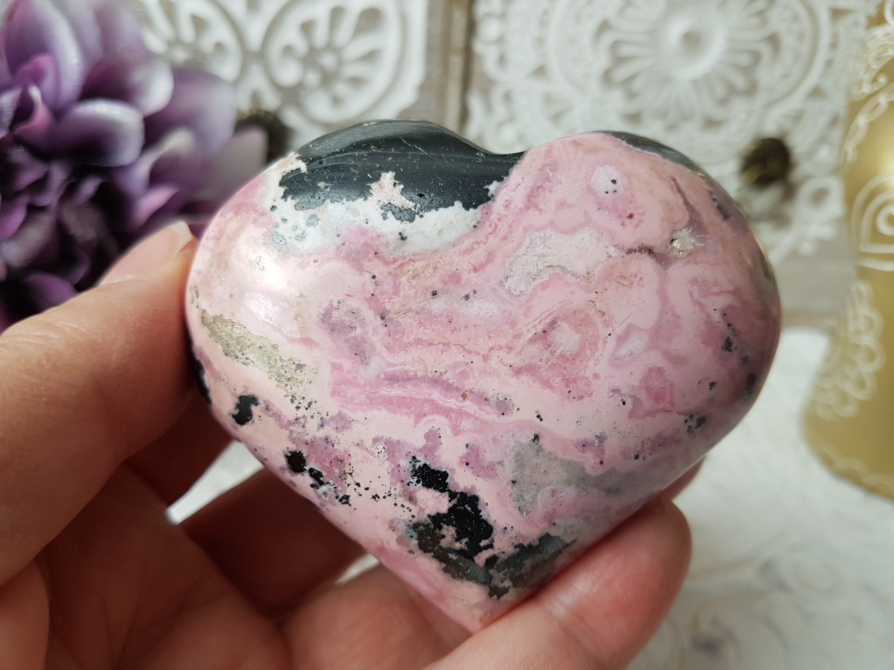 Rhodonite Du Pérou - Cœur #2 238G