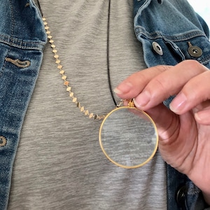 Modern monocle necklace sales