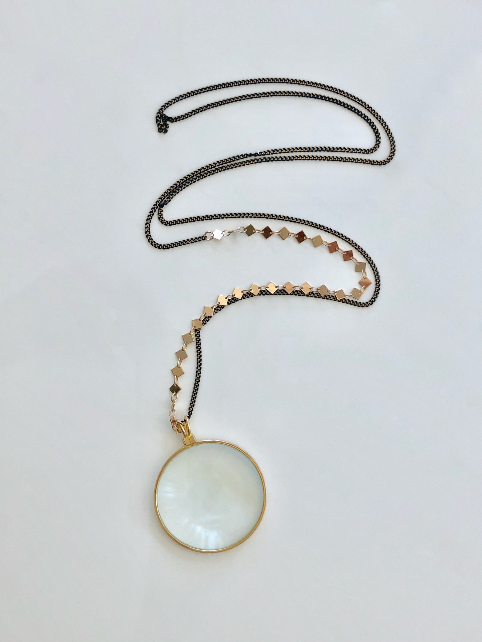 Magnifying Glass Necklace Monocle Necklace Reading Glass Etsy Canada