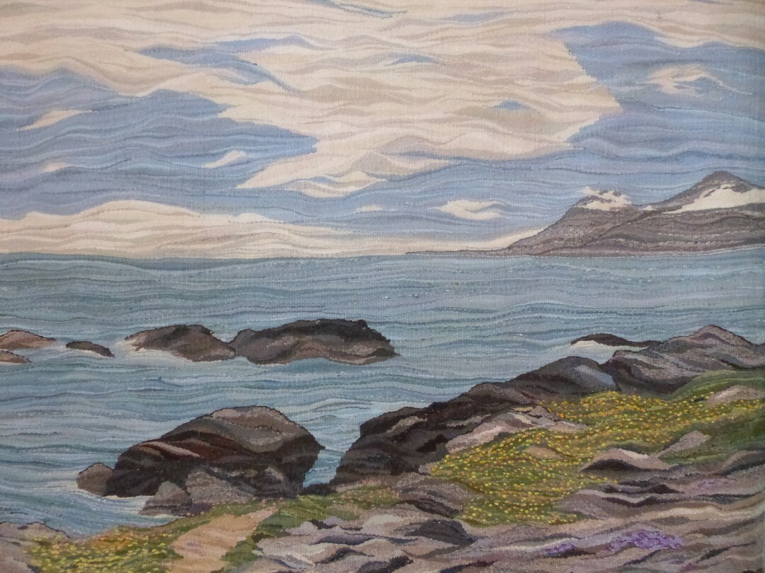 Hand Woven Tapestry Fine Art Weaving Welsh Scene Tapestry Woven