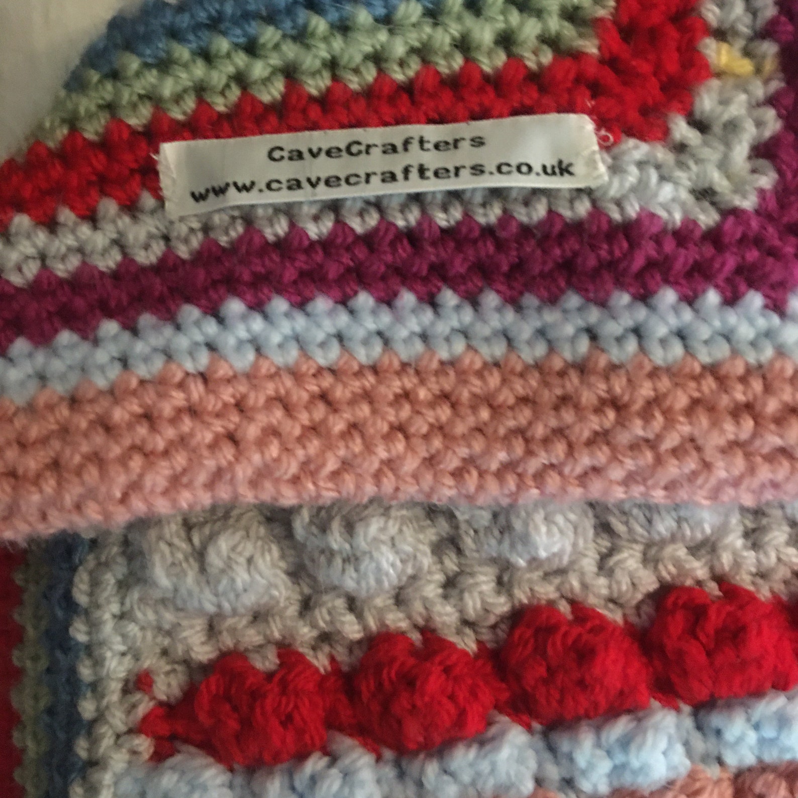 Crochet Multicoloured Super King size king size blanket Etsy 日本