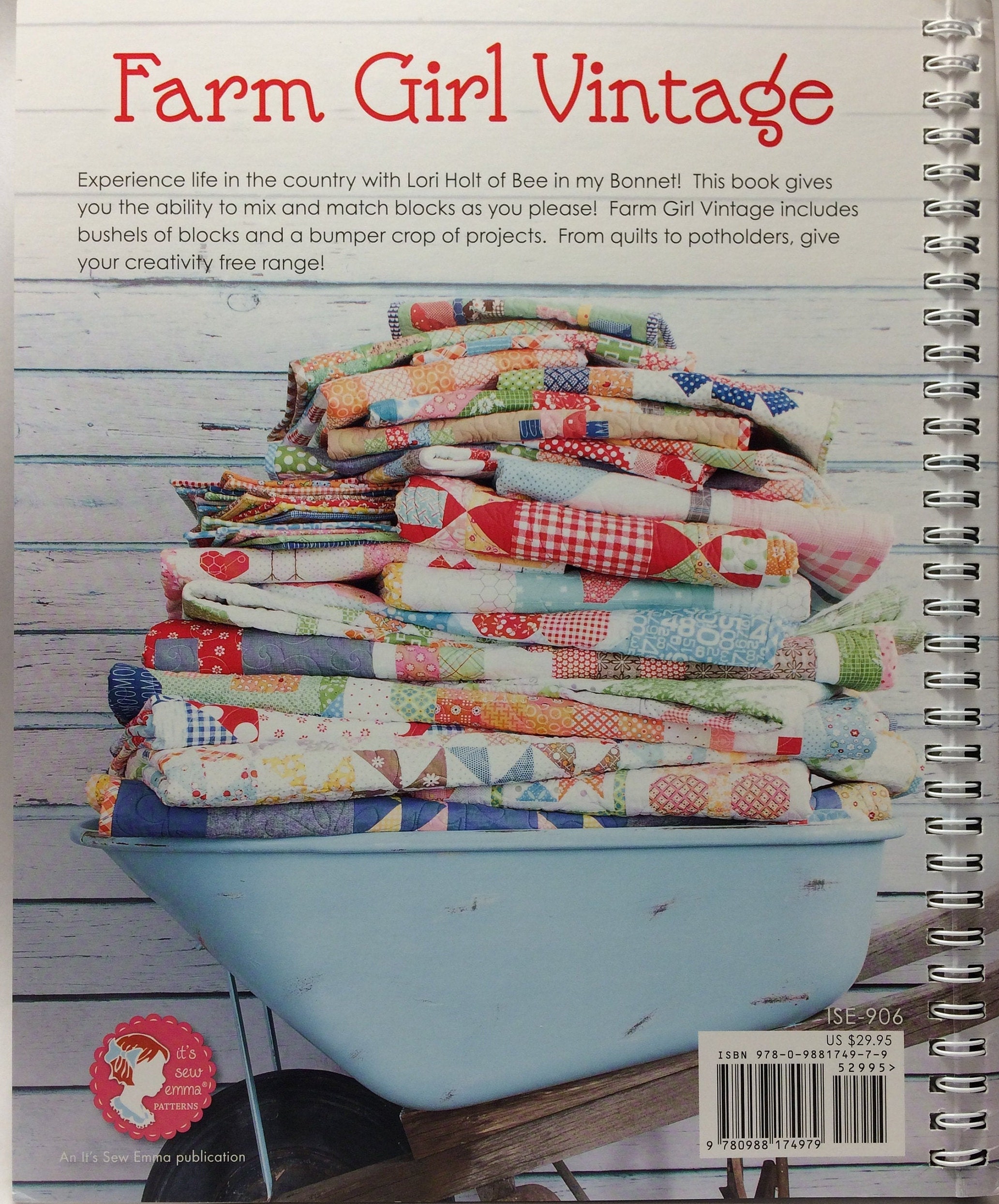 Farm Girl Vintagelori Holtquilt Bookquilt Block Etsy