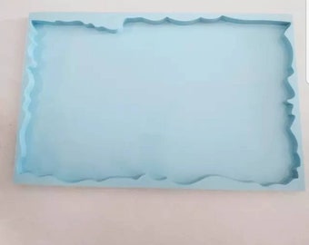 EXCEART Rectangle Tray Molds Silicone Coaster Resin Tray Mold Silicone DIY Mould For Table Mat Writing Board Making Supplies
